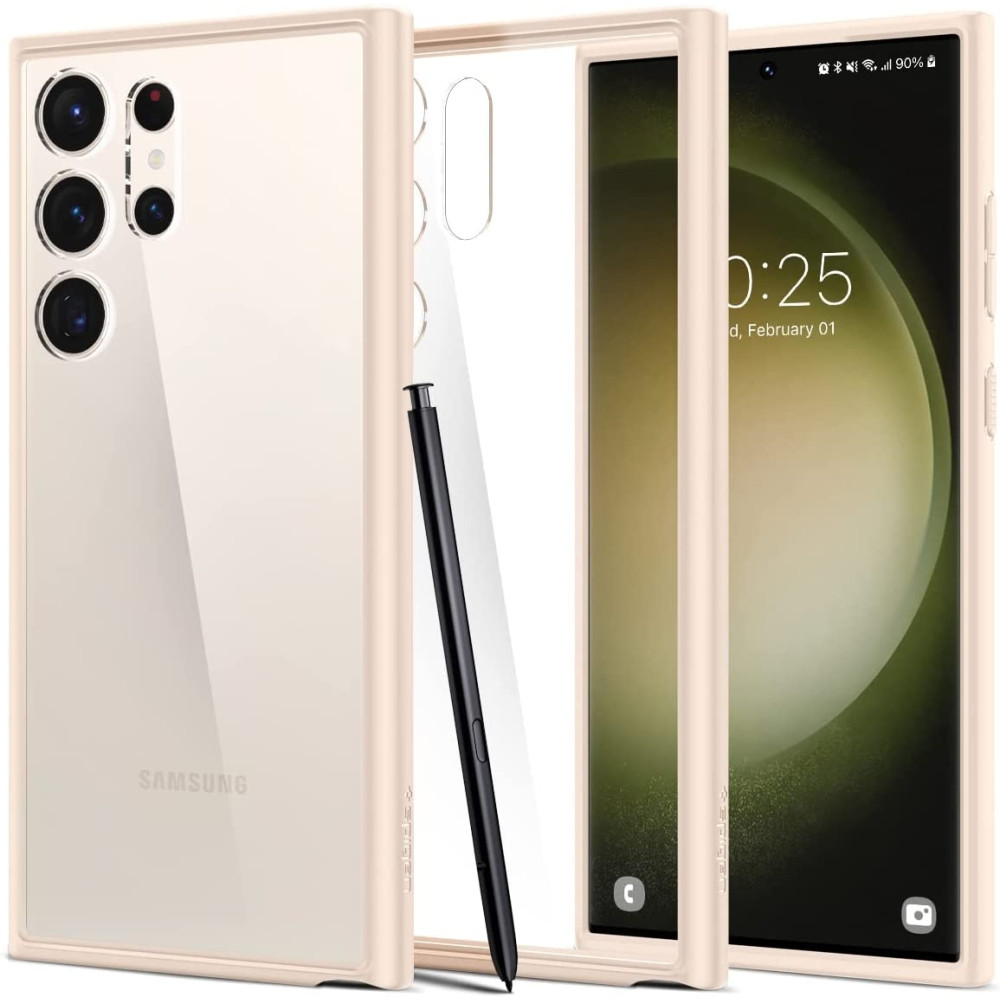 Spigen Ultra Hybrid Θήκη Samsung Galaxy S23 Ultra - Sand Beige (ACS06078)