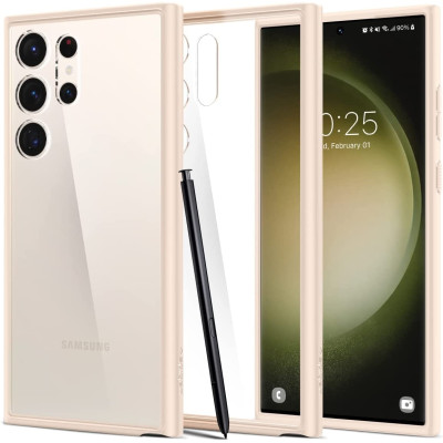 Spigen Ultra Hybrid Θήκη Samsung Galaxy S23 Ultra - Sand Beige (ACS06078)