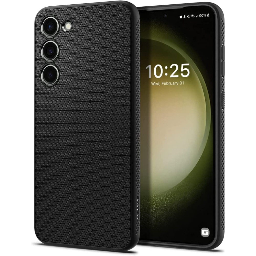 Spigen Θήκη Σιλικόνης Liquid Air - Samsung Galaxy S23 - Matte Black (ACS05712)
