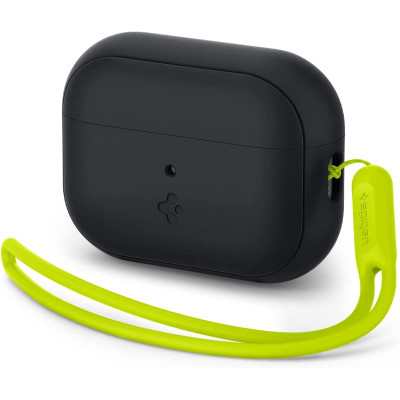 Spigen Silicone Fit Θήκη Σιλικόνης - Apple AirPods Pro 2nd Gen - Black / Phantom Green (ACS05810)
