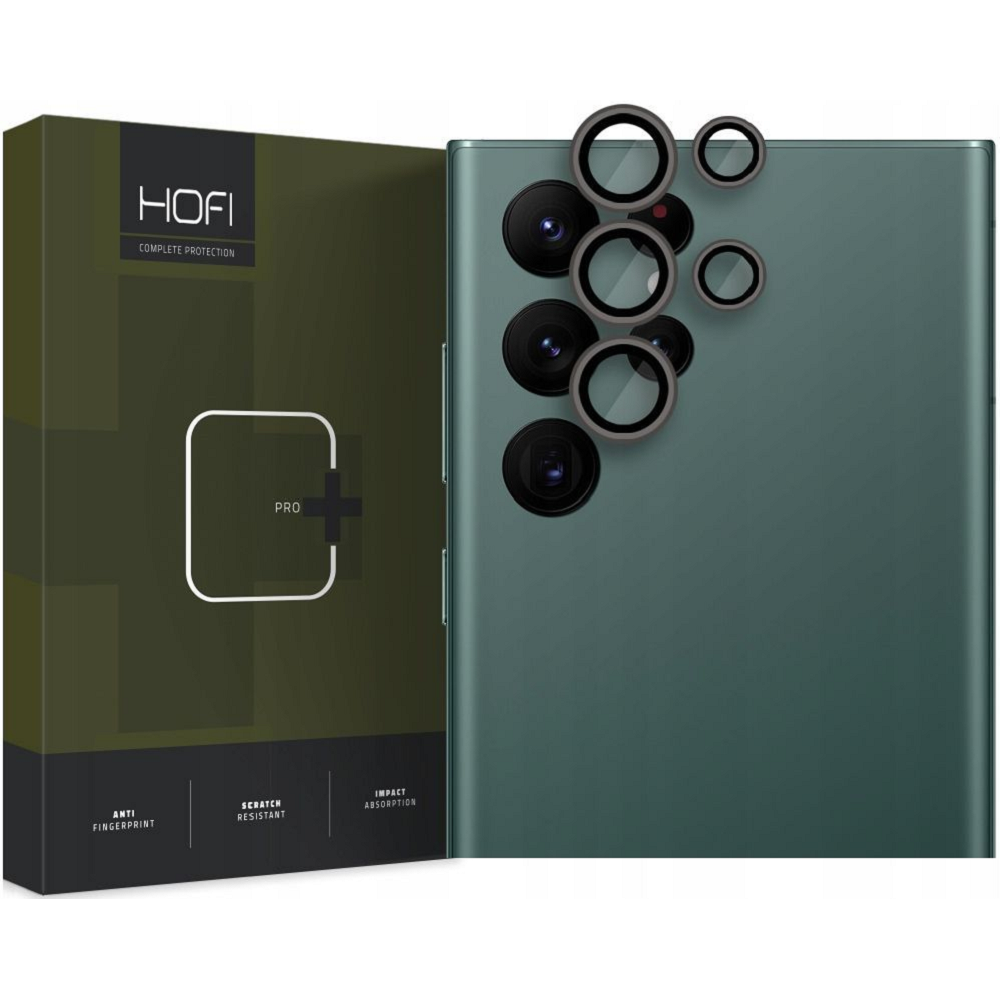 Hofi Camring Pro+ Αντιχαρακτικό Γυαλί Προστασίας για Φακό Κάμερας - Samsung Galaxy S23 Ultra - Black (9490713931042)