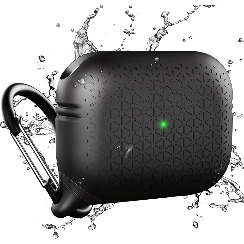 Catalyst Waterproof Drop Proof Case / Premium Edition - Αδιάβροχη Ανθεκτική Θήκη Σιλικόνης - Apple AirPods Pro 2nd Gen / 1st Gen - IP67 - Stealth Black (CATAPDPROTEXBLK)