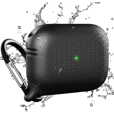 Catalyst Waterproof Drop Proof Case / Premium Edition - Αδιάβροχη Ανθεκτική Θήκη Σιλικόνης - Apple AirPods Pro 2nd Gen / 1st Gen - IP67 - Stealth Black (CATAPDPROTEXBLK)