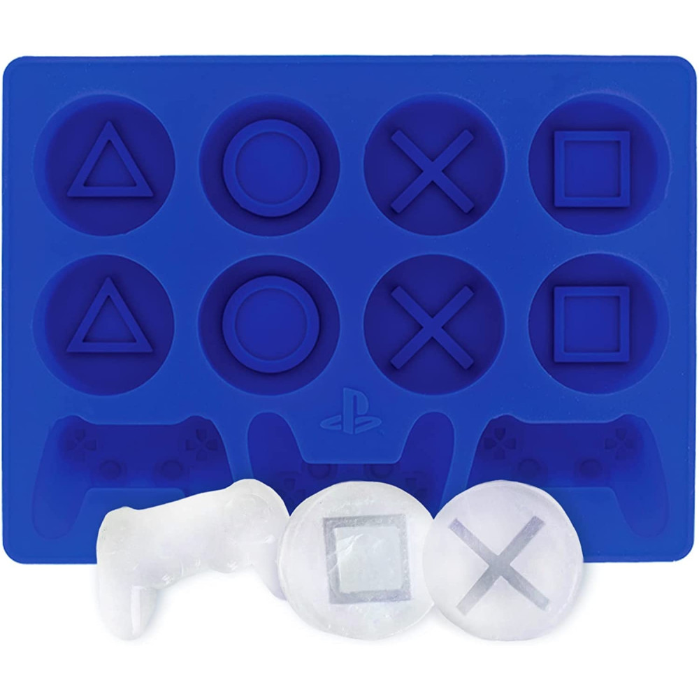 Paladone PlayStation Ice Cube Tray - Παγοθήκη 11 Θέσεων από Αντικολλητική Σιλικόνη - Blue (PP8477PS)