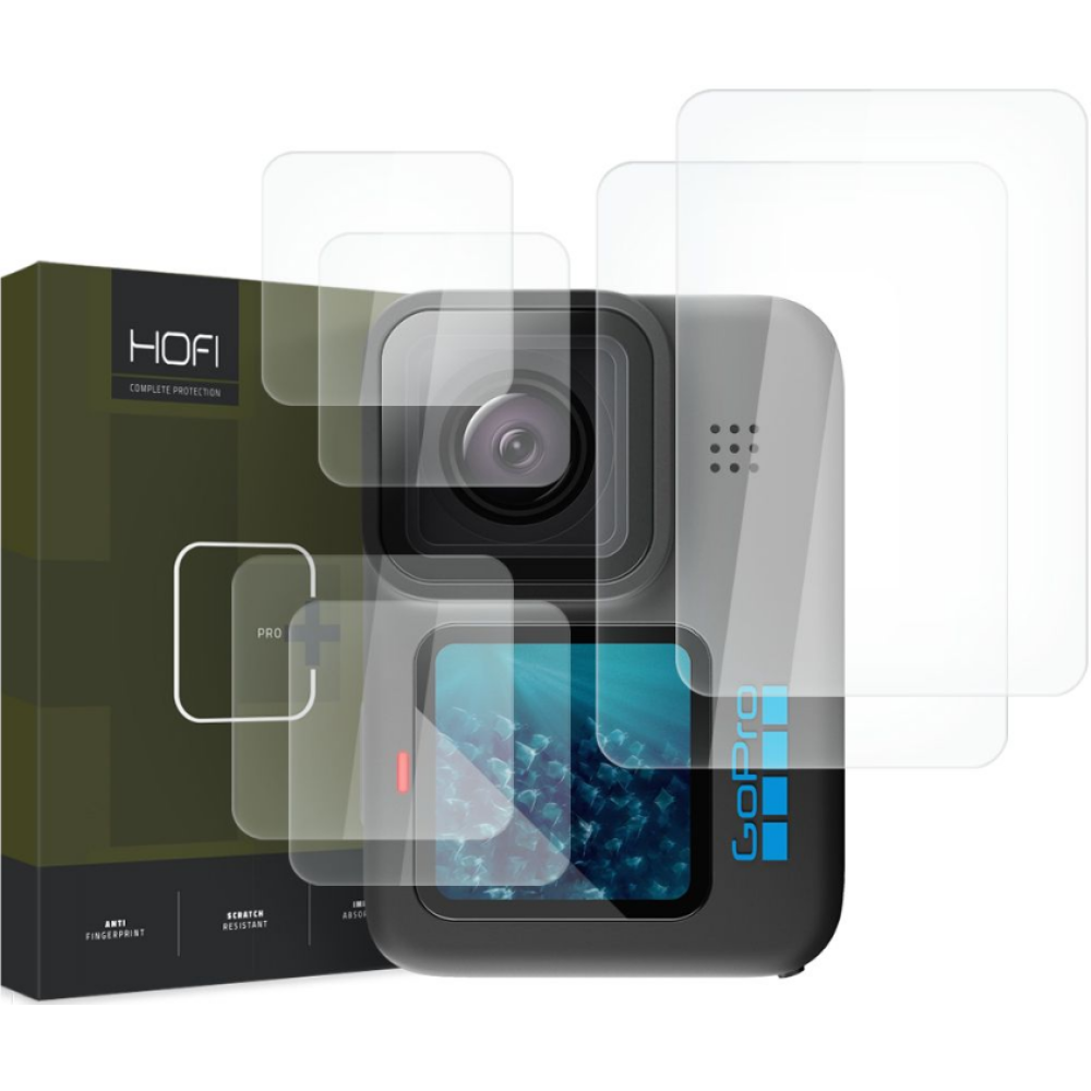 Hofi Premium Pro+ Tempered Glass - Αντιχαρακτικό Προστατευτικό Γυαλί για Φακό Κάμερας GoPro HERO 11 / 10 / 9 - Clear - 2 Τεμάχια (9490713932469)
