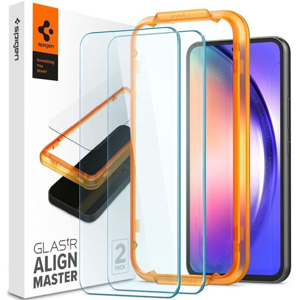 Spigen GLAS.tR ALIGNmaster - Αντιχαρακτικό Γυάλινο Tempered Glass Samsung Galaxy A54 - 2 Τεμάχια (AGL05966)