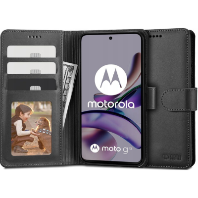 Tech-Protect Wallet - Θήκη Πορτοφόλι Motorola Moto G53 - Black (9490713932759)