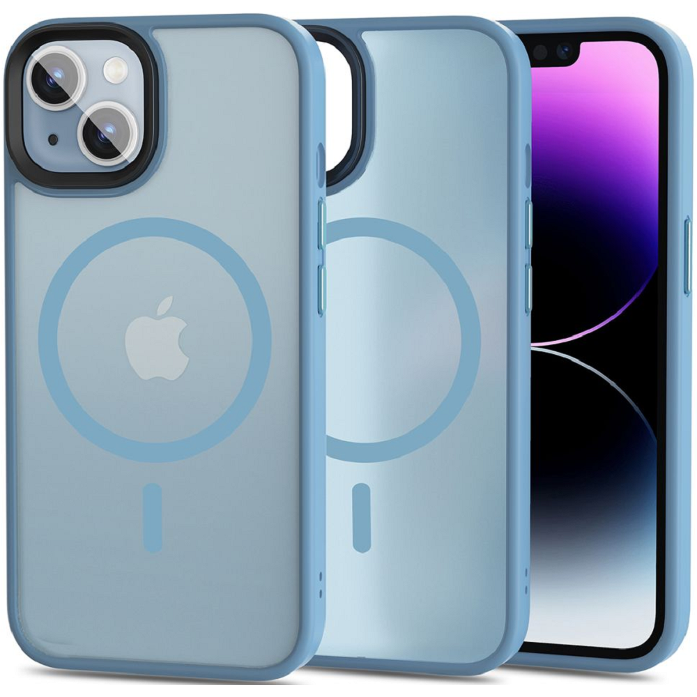 Tech-Protect MagMat - Σκληρή Θήκη MagSafe Apple iPhone 14 - Matte Sierra Blue (9490713933114)