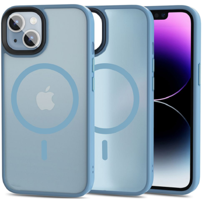 Tech-Protect MagMat - Σκληρή Θήκη MagSafe Apple iPhone 14 - Matte Sierra Blue (9490713933114)