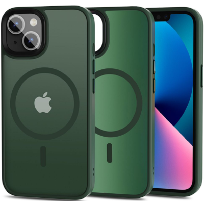 Tech-Protect MagMat - Σκληρή Θήκη MagSafe Apple iPhone 13 - Matte Green (9490713933022)
