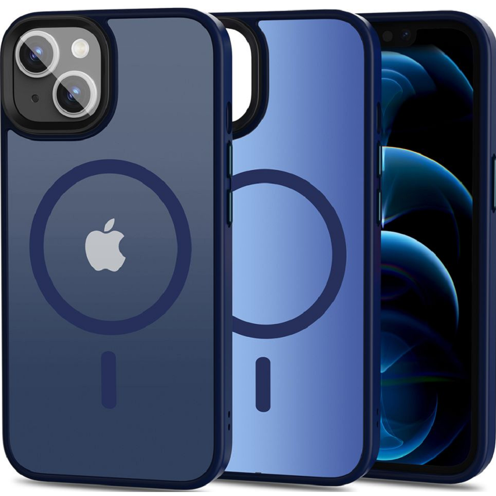 Tech-Protect MagMat - Σκληρή Θήκη MagSafe Apple iPhone 13 - Matte Navy (9490713933015)