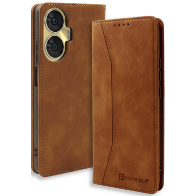 Bodycell Θήκη - Πορτοφόλι Realme C55 - Brown (5206015022210)