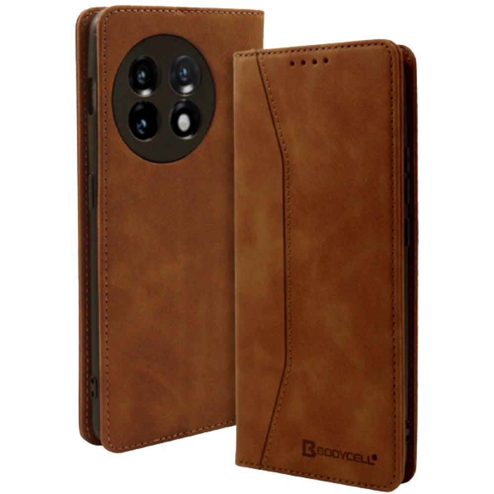 Bodycell Θήκη - Πορτοφόλι OnePlus 11 - Brown (5206015022166)