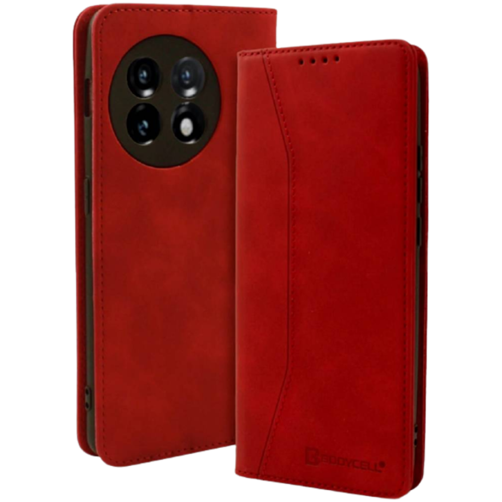 Bodycell Θήκη - Πορτοφόλι OnePlus 11 - Red (5206015022180)