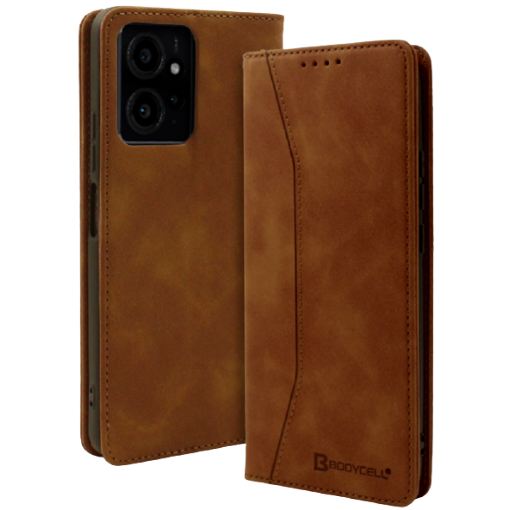 Bodycell Θήκη - Πορτοφόλι Xiaomi Redmi Note 12 4G - Brown (5206015019456)