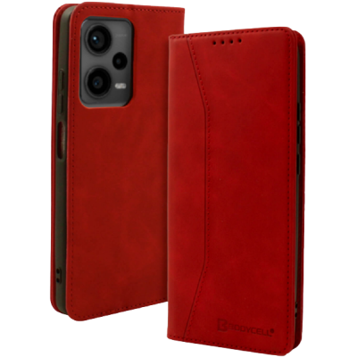 Bodycell Θήκη - Πορτοφόλι Xiaomi Redmi Note 12 5G - Red  (5206015019494)