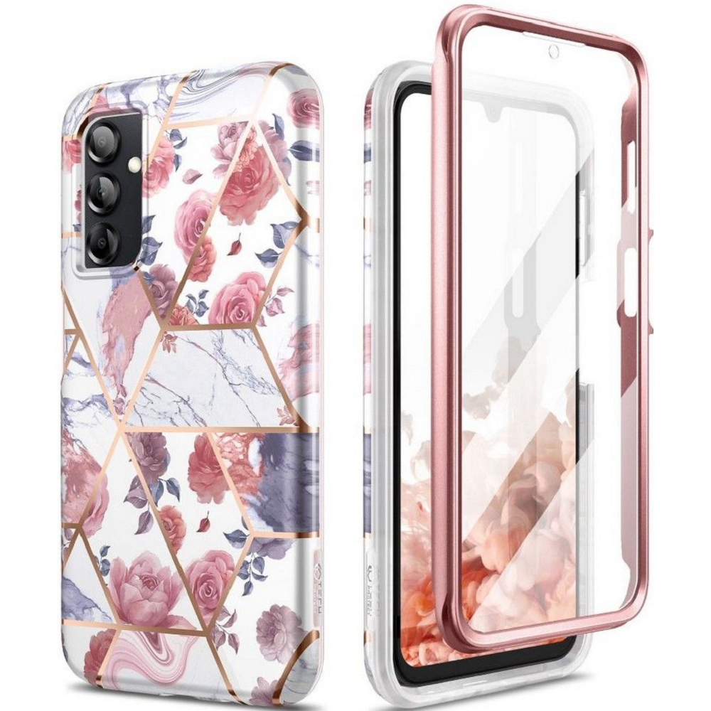Tech-Protect Velar - Full Body Ανθεκτική Θήκη - Samsung Galaxy A14 - Marble (9490713932391)