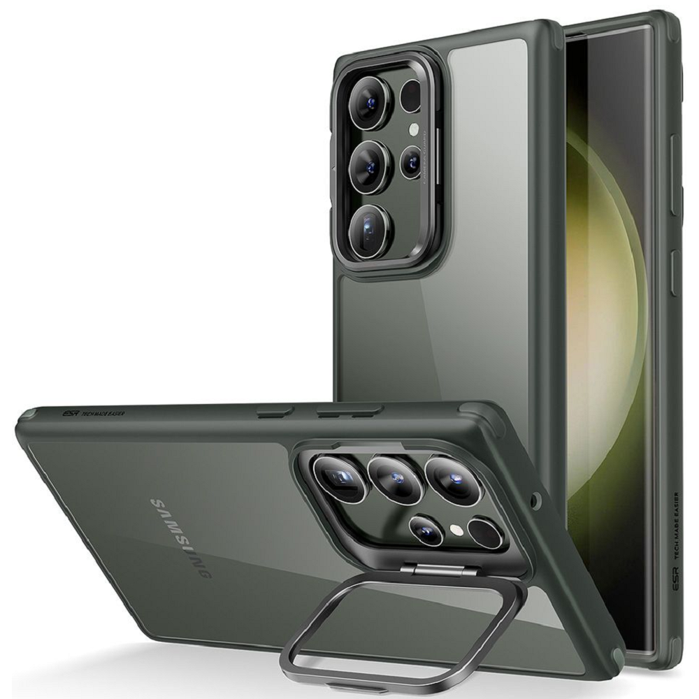 ESR Classic Kickstand Θήκη Samsung Galaxy S23 Ultra - Clear / Green (4894240175941)