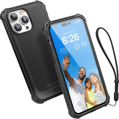 Catalyst Crux - Ανθεκτική MagSafe Θήκη Σιλικόνης - Apple iPhone 14 Pro Max - Stealth Black (CATCRUX14BLKLP)