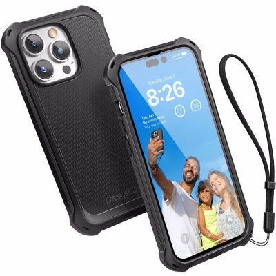 Catalyst Crux - Ανθεκτική MagSafe Θήκη Σιλικόνης - Apple iPhone 14 Pro - Stealth Black (CATCRUX14BLKMP)