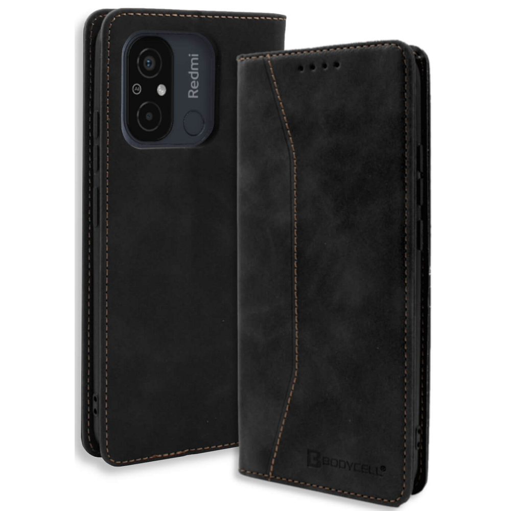 Bodycell Θήκη - Πορτοφόλι Xiaomi Redmi 12C - Black (5206015018527)