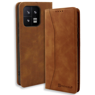 Bodycell Θήκη - Πορτοφόλι Xiaomi 13 - Brown (5206015017667)