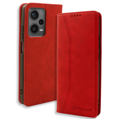 Bodycell Θήκη - Πορτοφόλι Xiaomi Poco X5 - Red (5206015017926)