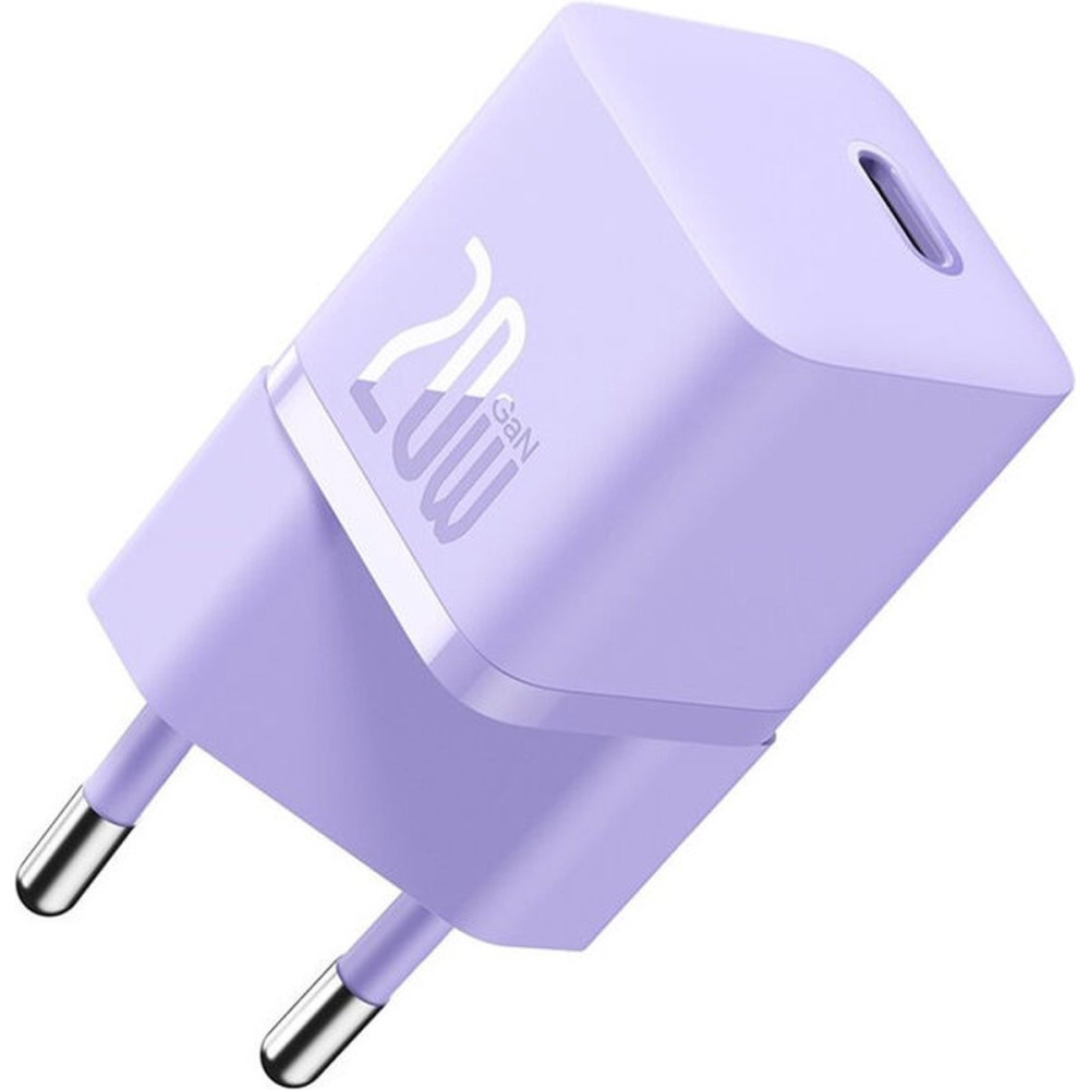 Φορτιστής Baseus GaN5 Fast Charger 1C Τοίχου Γρήγορος με 1 x Type-C 20W - Purple (CCGN050105)