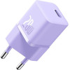 Φορτιστής Baseus GaN5 Fast Charger 1C Τοίχου Γρήγορος με 1 x Type-C 20W - Purple (CCGN050105)
