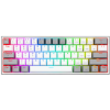 Redragon K617 FIZZ RGB Mechanical Gaming Keyboard - Ενσύρματο RGB Gaming Μηχανικό Πληκτρολόγιο με Custom Red Διακόπτες - US - White / Grey (6950376706799)