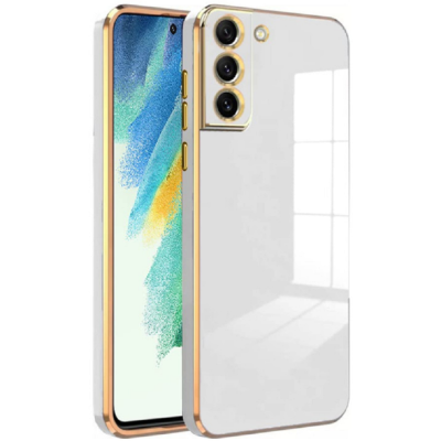 Bodycell Gold Plated - Θήκη Σιλικόνης Samsung Galaxy S21 5G - White (5206015069697)