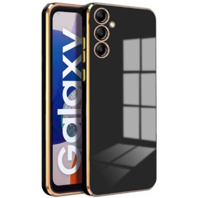 Bodycell Gold Plated - Θήκη Σιλικόνης Samsung Galaxy A14 - Black (5206015069406)