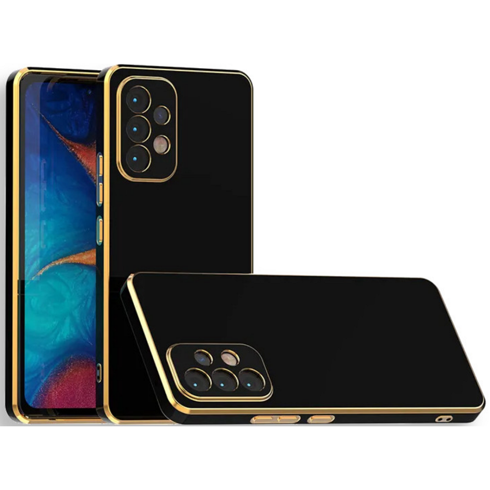 Bodycell Gold Plated - Θήκη Σιλικόνης Samsung Galaxy A13 4G - Black (5206015069345)