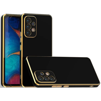 Bodycell Gold Plated - Θήκη Σιλικόνης Samsung Galaxy A13 4G - Black (5206015069345)