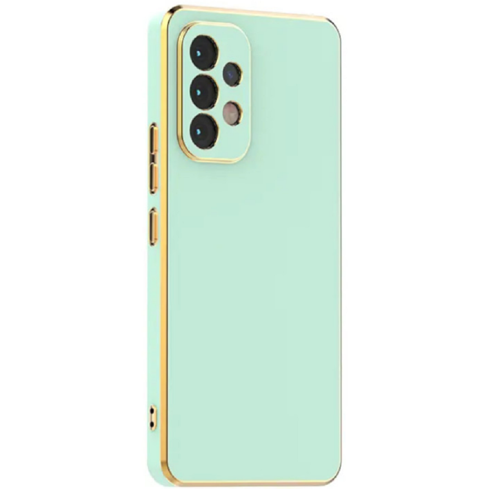 Bodycell Gold Plated - Θήκη Σιλικόνης Samsung Galaxy A72 - Mint Green (5206015069659)