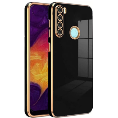 Bodycell Gold Plated - Θήκη Σιλικόνης Xiaomi Redmi Note 8 / Note 8 2021 - Black (5206015070068)
