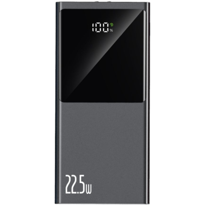 Tech-Protect PB13 PowerBank με Ψηφιακή Οθόνη LED - Φορητή Μπαταρία Φόρτισης & Φακός με 2 x USB-Α / 1 x Type-C - 20.000mAh - 22.5W - Grey (9490713931608)