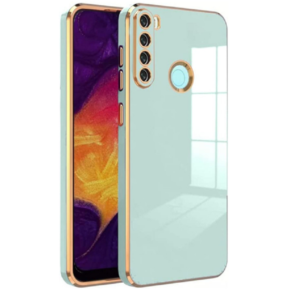 Bodycell Gold Plated - Θήκη Σιλικόνης Xiaomi Redmi Note 8 / Note 8 2021 - Mint Green (5206015070075)
