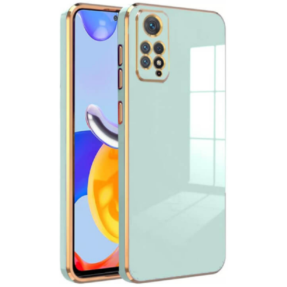 Bodycell Gold Plated - Θήκη Σιλικόνης Xiaomi Redmi Note 11 Pro / Redmi Note 12 Pro 4G - Mint Green (5206015070013)