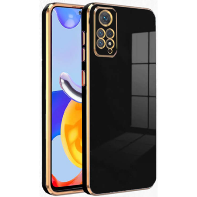 Bodycell Gold Plated - Θήκη Σιλικόνης Xiaomi Redmi Note 11 Pro / Redmi Note 12 Pro 4G - Black (5206015070006)