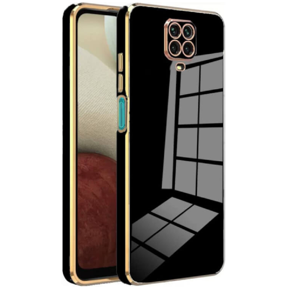 Bodycell Gold Plated - Θήκη Σιλικόνης Xiaomi Redmi Note 9S / 9 Pro / 9 Pro Max - Black (5206015069970)