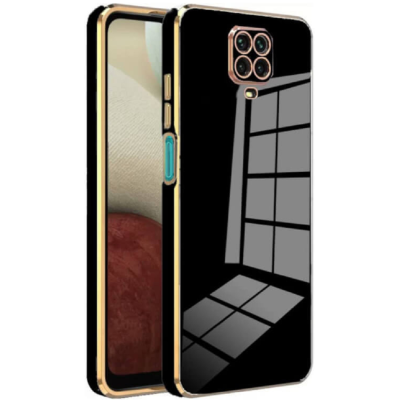 Bodycell Gold Plated - Θήκη Σιλικόνης Xiaomi Redmi Note 9S / 9 Pro / 9 Pro Max - Black (5206015069970)