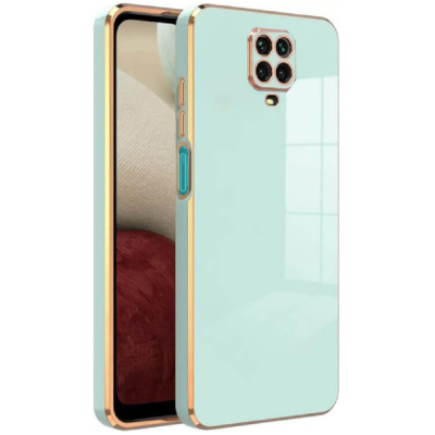Bodycell Gold Plated - Θήκη Σιλικόνης Xiaomi Redmi Note 9S / 9 Pro / 9 Pro Max - Mint Green (5206015069987)