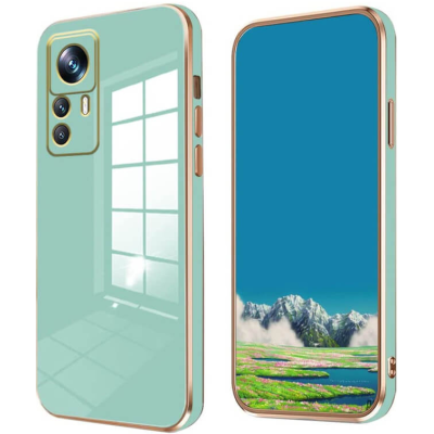 Bodycell Gold Plated - Θήκη Σιλικόνης Xiaomi 12T / 12T Pro - Mint Green (5206015069802)
