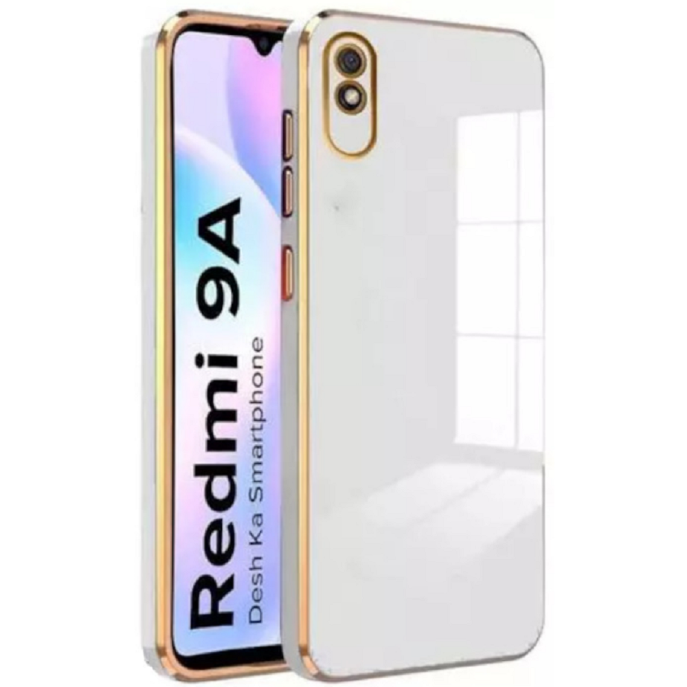 Bodycell Gold Plated - Θήκη Σιλικόνης Xiaomi Redmi 9A / 9AT / 9i - White (5206015070297)