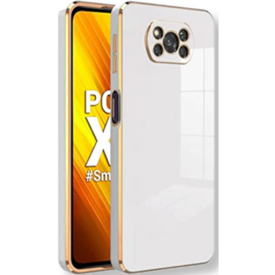 Bodycell Gold Plated - Θήκη Σιλικόνης Xiaomi Poco X3 / X3 Pro / X3 NFC - White (5206015070174)