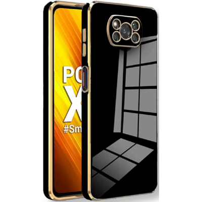 Bodycell Gold Plated - Θήκη Σιλικόνης Xiaomi Poco X3 / X3 Pro / X3 NFC - Black (5206015070150)