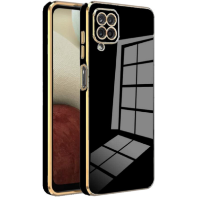 Bodycell Gold Plated - Θήκη Σιλικόνης Samsung Galaxy A22 4G - Black (5206015069468)