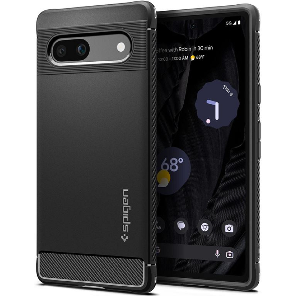 Spigen Θήκη Rugged Armor Google Pixel 7a - Matte Black (ACS05816)