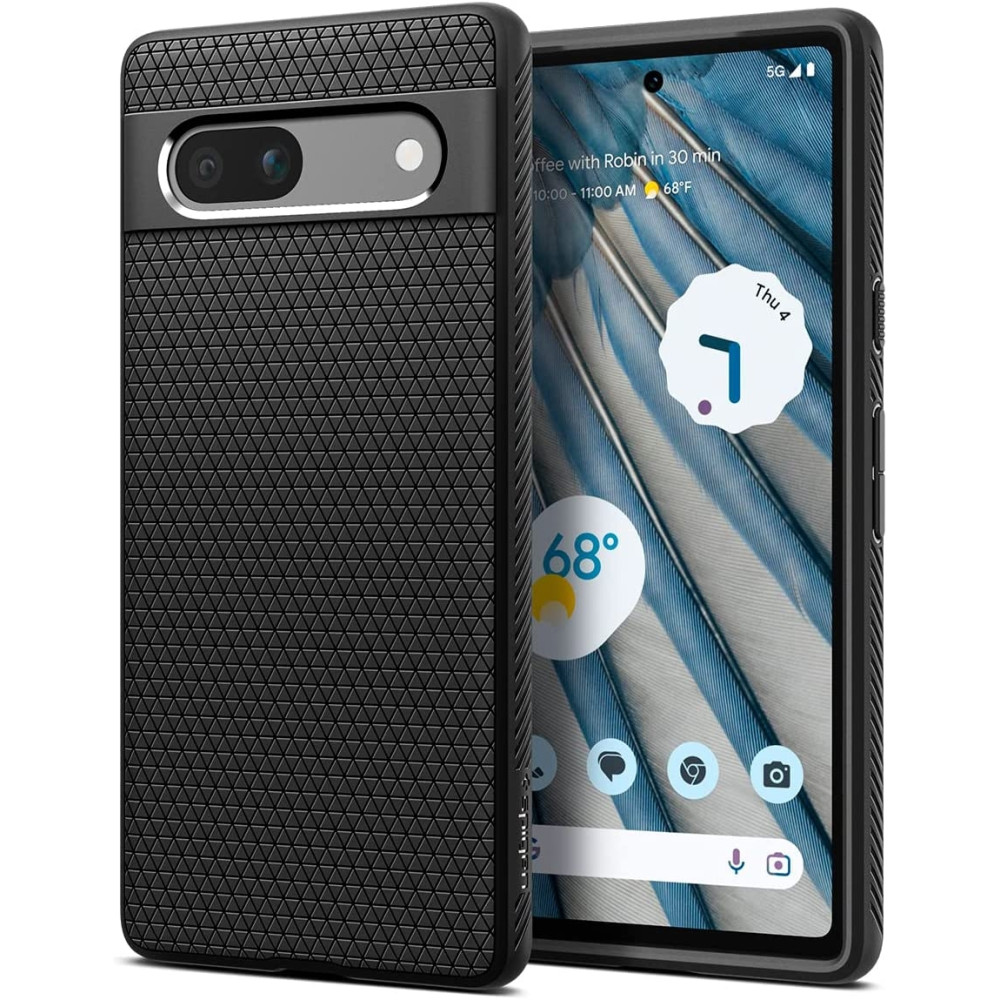 Spigen Θήκη Σιλικόνης Liquid Air - Google Pixel 7a - Matte Black (ACS05815)